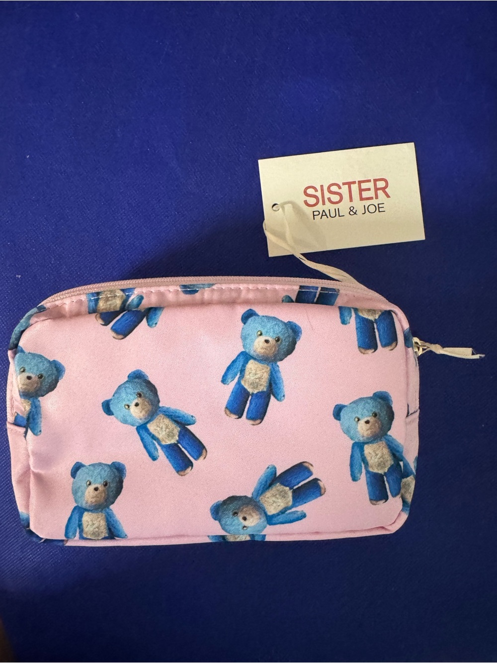 Paul & Joe Sister Pink Teddy Bear Cosmetic Pouch - NWT - I love you BEARy much! - Picture 7 of 7